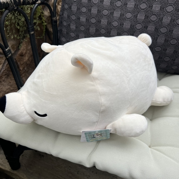 NWT bundle Marshmallow Animal bolster cushion Nemunemu polar bear white - Picture 4 of 8